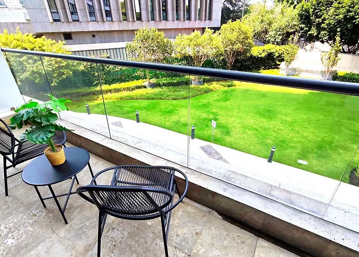 Apartment Stylish Polanco Pool, Gym, Terrace & King Bed *